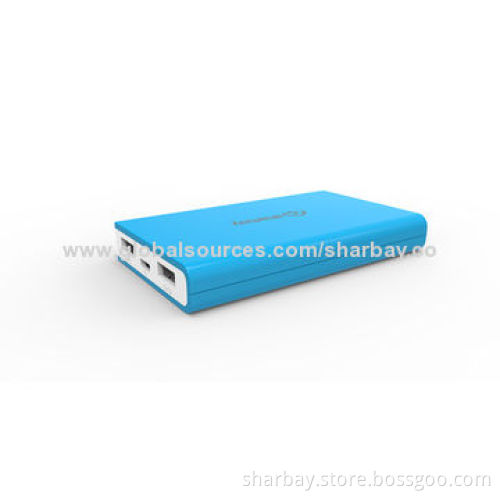 6,000mAh Emergency mobile phone chargers, with Dual USB Ports & Li-polymer Battery, RoHS/FCC/CENew